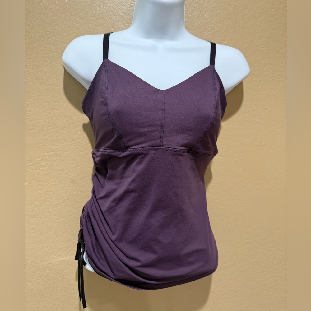 Malia Mills Stylish Plum Camisole‎ with Adjustable Straps size 34/S